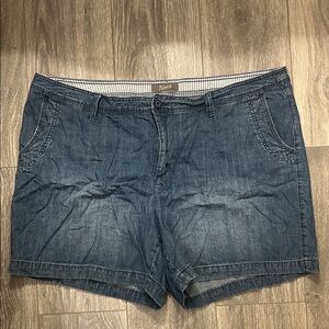 Natural Reflections Dark Blue Jean Shorts